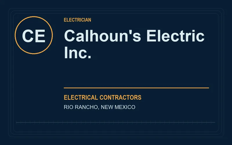 Calhoun's Electric Inc. in Rio Rancho, New Mexico