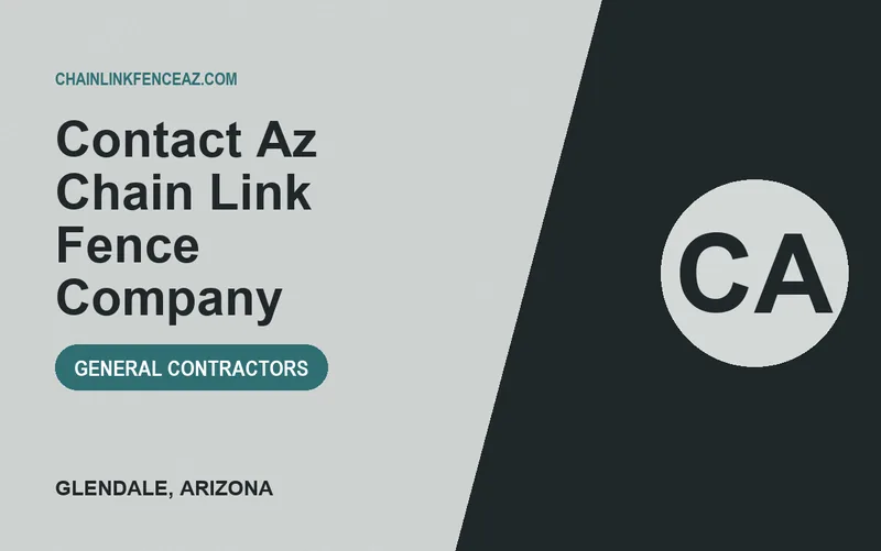contact az chain link fence company in Glendale, Arizona