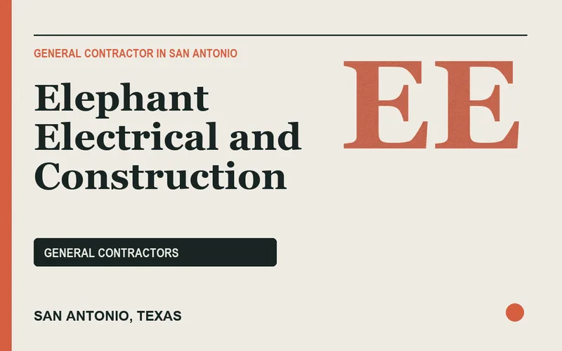 Elephant Electrical and Construction in San Antonio, Texas
