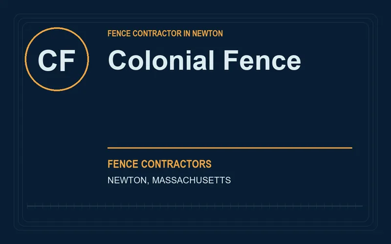Colonial Fence in Newton, Massachusetts