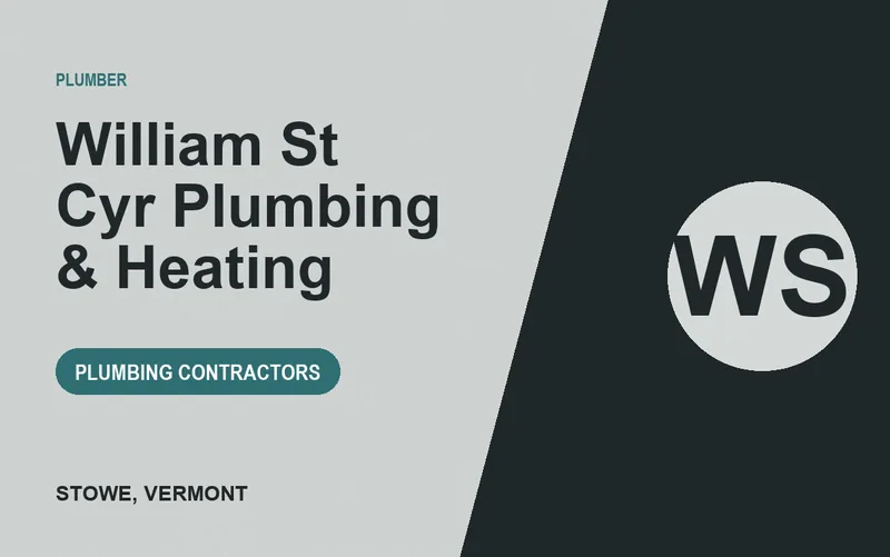 William St Cyr Plumbing & Heating in Stowe, Vermont