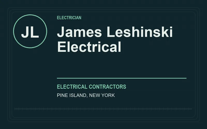 James Leshinski Electrical in Pine Island, New York