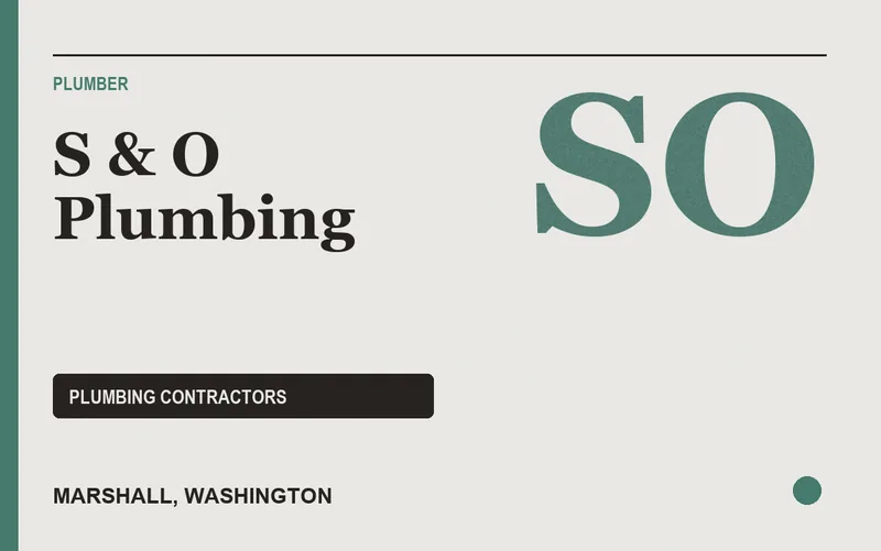 S & O Plumbing in Marshall, Washington
