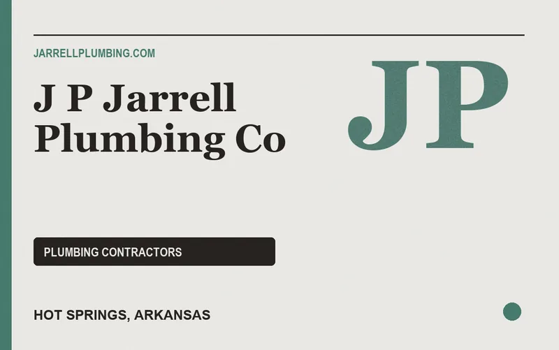 J P Jarrell Plumbing Co in Hot Springs, Arkansas