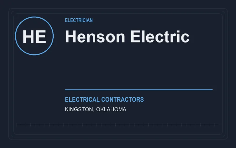 Henson Electric in Kingston, Oklahoma