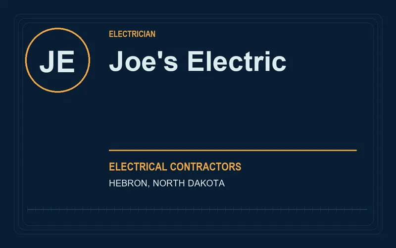 Joe's Electric in Hebron, North Dakota