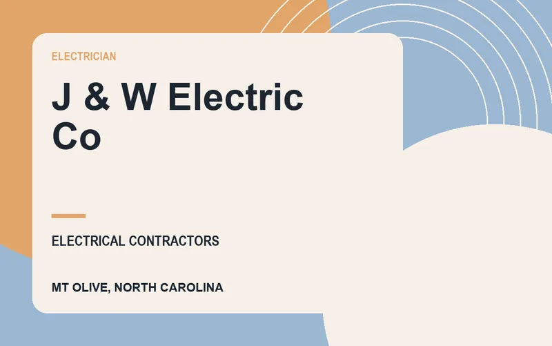 J & W Electric Co in Mt Olive, North Carolina