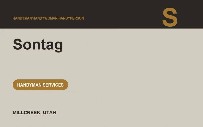 Sontag in Millcreek, Utah