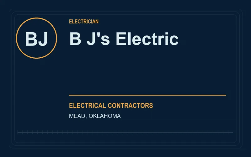 B J's Electric in Mead, Oklahoma