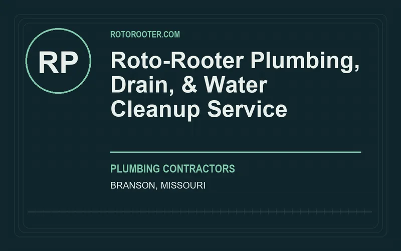 Roto-Rooter Plumbing, Drain, & Water Cleanup Service in Branson, Missouri