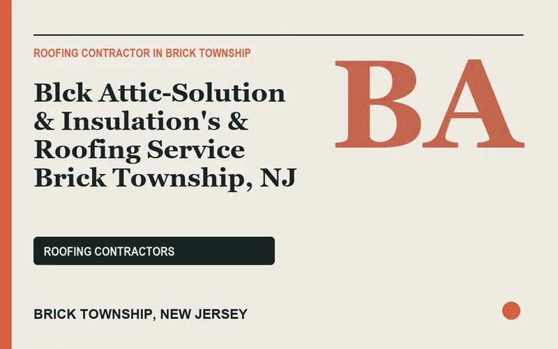 Blck Attic-Solution & Insulation's & Roofing Service Brick Township, NJ in Brick Township, New Jersey