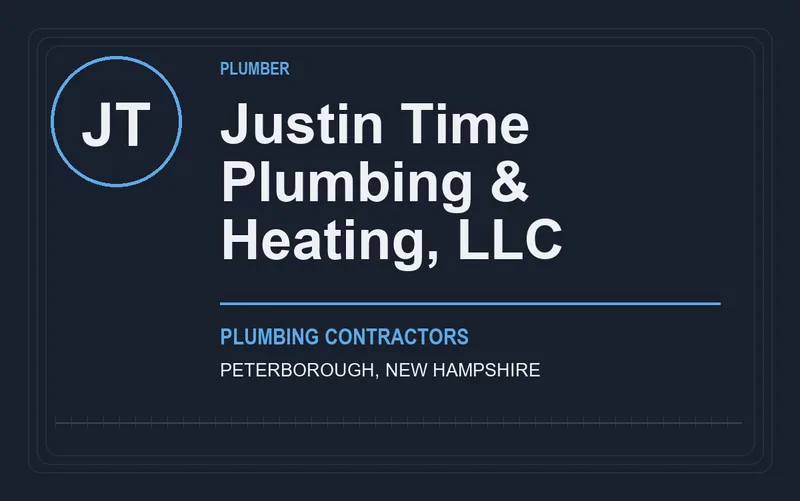 Justin Time Plumbing & Heating, LLC in Peterborough, New Hampshire