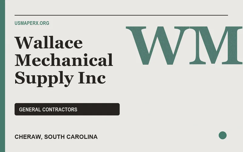 Wallace Mechanical Supply Inc in Cheraw, South Carolina