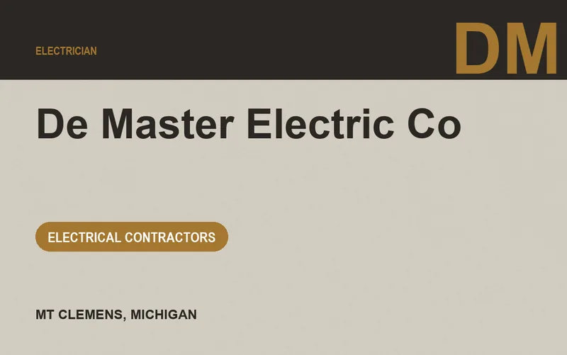 De Master Electric Co in Mt Clemens, Michigan