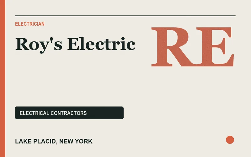 Roy's Electric in Lake Placid, New York