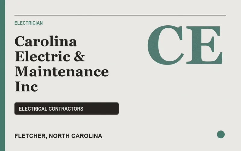 Carolina Electric & Maintenance Inc in Fletcher, North Carolina