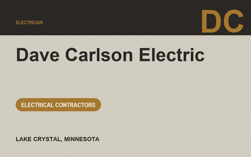 Dave Carlson Electric in Lake Crystal, Minnesota