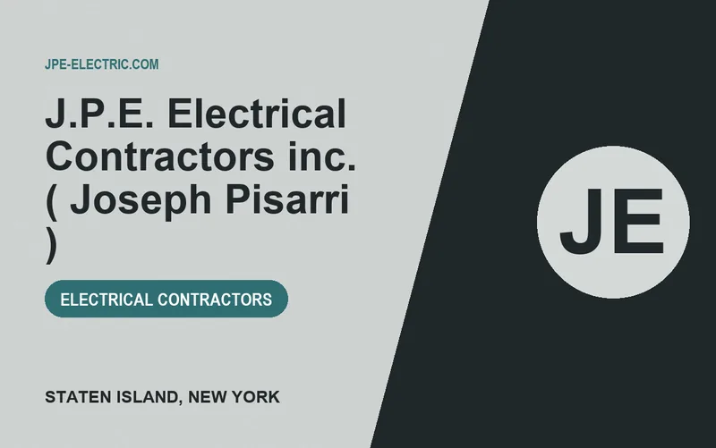 J.P.E. Electrical Contractors inc. ( Joseph Pisarri ) in Staten Island, New York