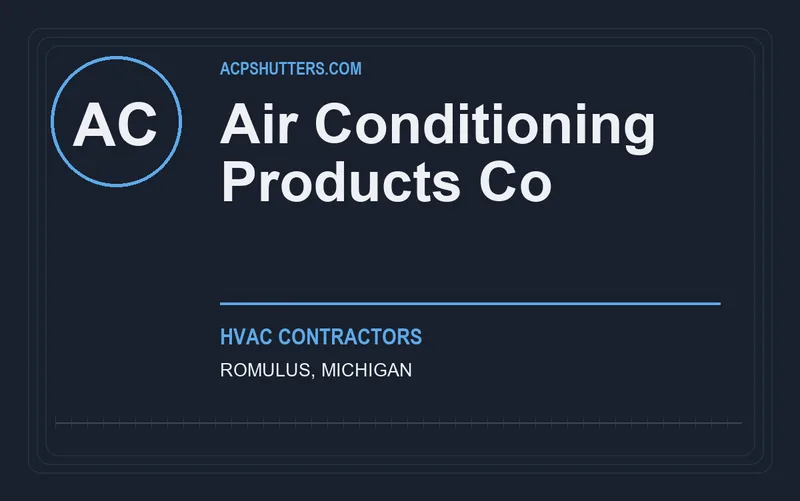 Air Conditioning Products Co in Romulus, Michigan
