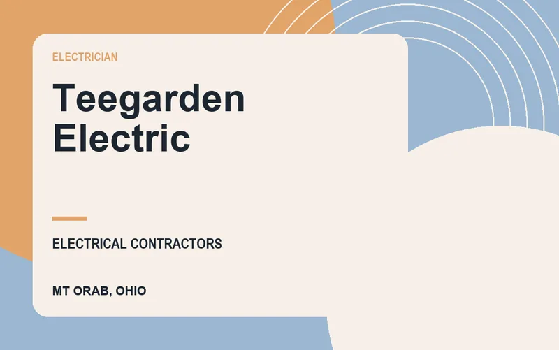 Teegarden Electric in Mt Orab, Ohio