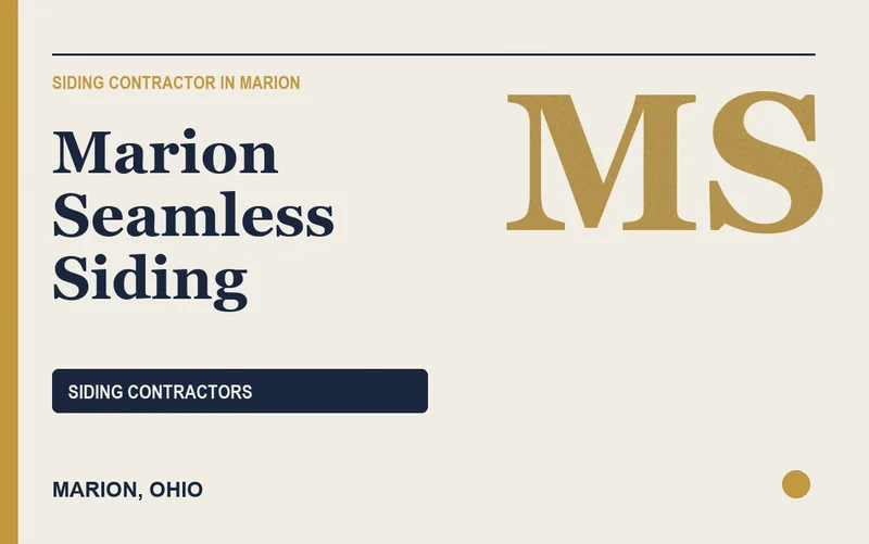 Marion Seamless Siding in Marion, Ohio