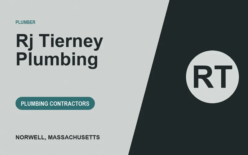 Rj Tierney Plumbing in Norwell, Massachusetts