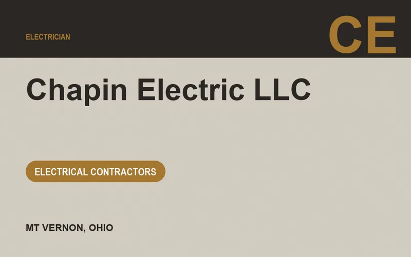 Chapin Electric LLC in Mt Vernon, Ohio