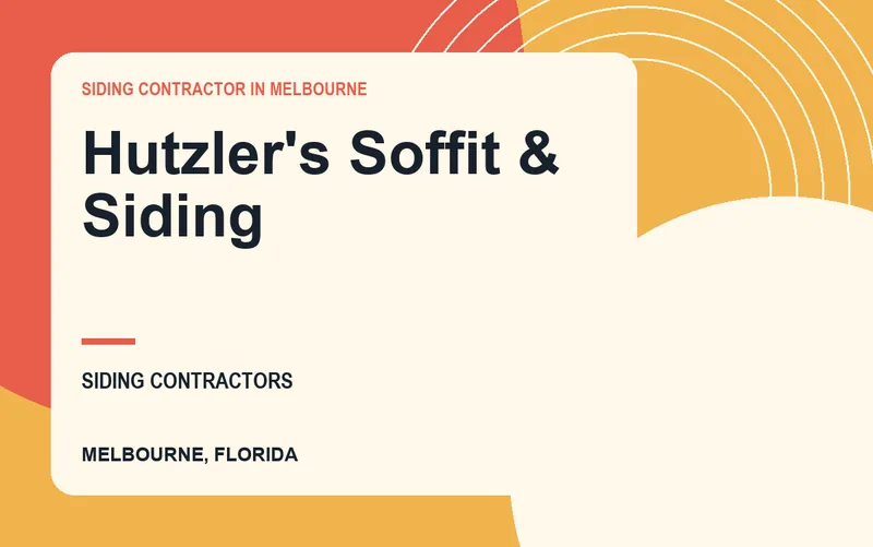 Hutzler's Soffit & Siding in Melbourne, Florida