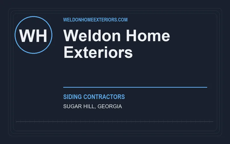 Weldon Home Exteriors in Sugar Hill, Georgia