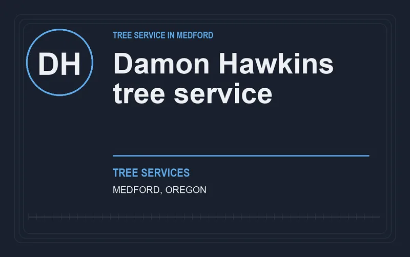 Damon Hawkins tree service in Medford, Oregon