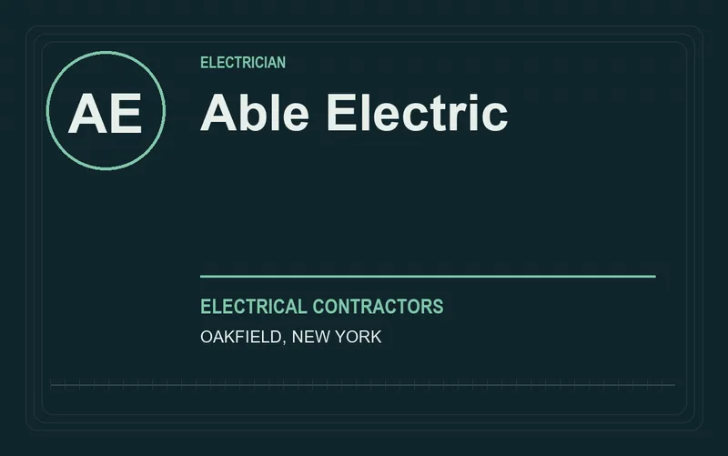 Able Electric in Oakfield, New York