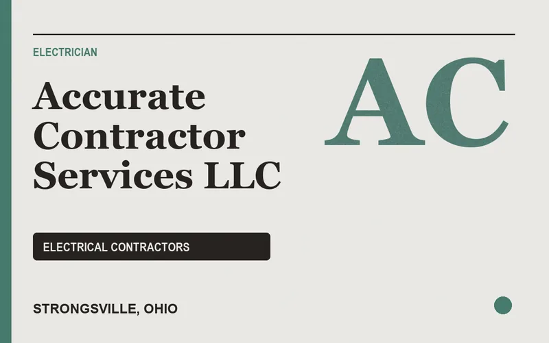 Accurate Contractor Services LLC in Strongsville, Ohio