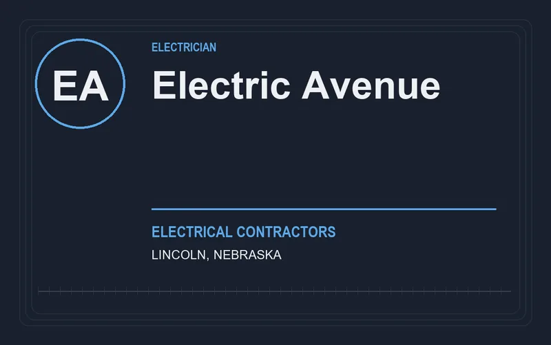 Electric Avenue in Lincoln, Nebraska