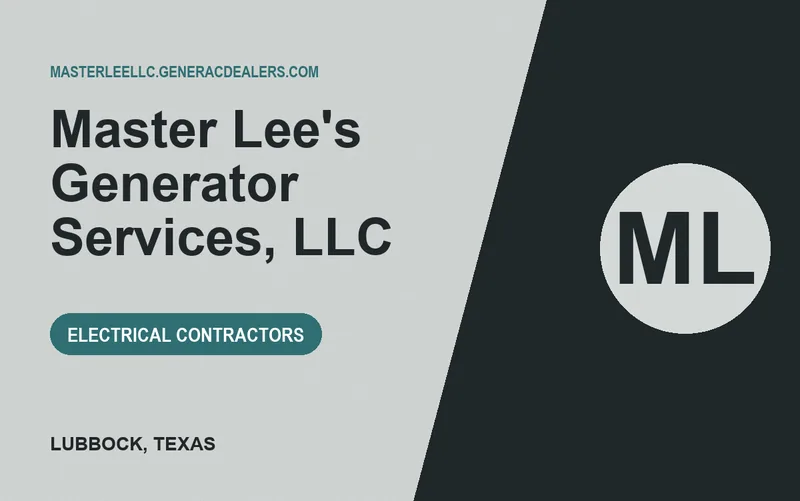 Master Lee's Generator Services, LLC in Lubbock, Texas