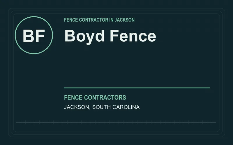 Boyd Fence in Jackson, South Carolina