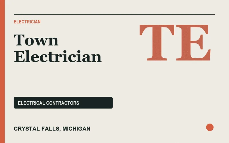 Town Electrician in Crystal Falls, Michigan