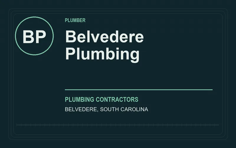 Belvedere Plumbing in Belvedere, South Carolina