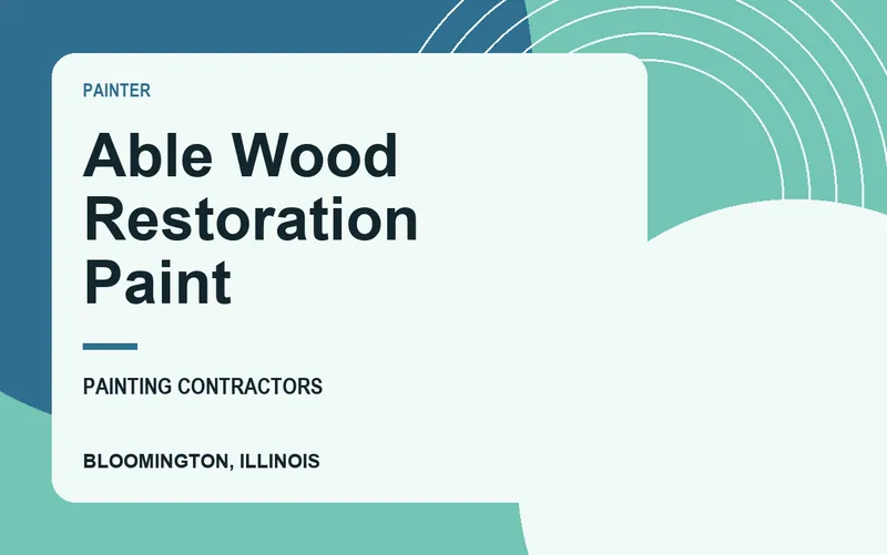 Able Wood Restoration Paint in Bloomington, Illinois