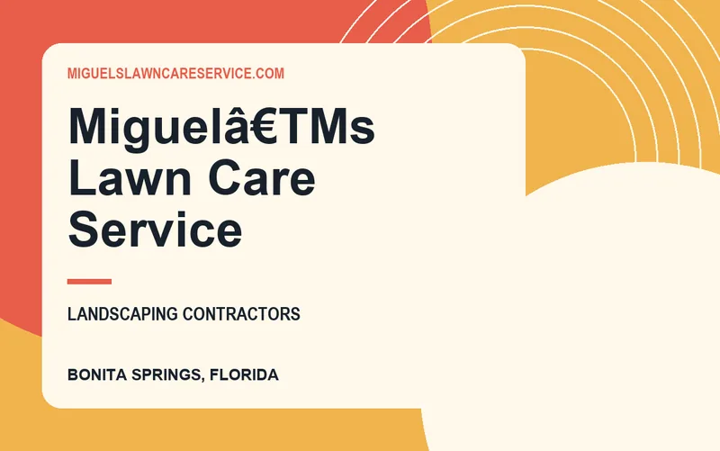 Miguelâ€TMs Lawn Care Service in Bonita Springs, Florida