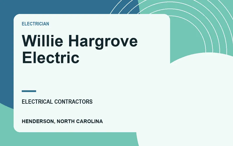 Willie Hargrove Electric in Henderson, North Carolina