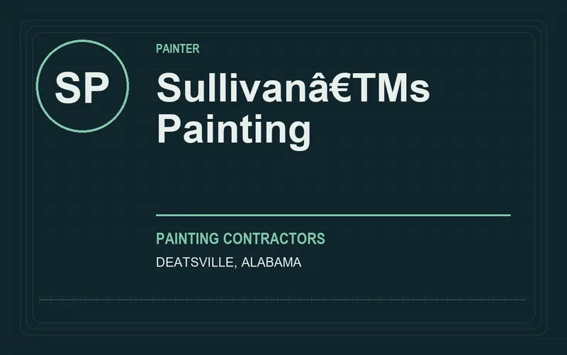 Sullivanâ€TMs Painting in Deatsville, Alabama