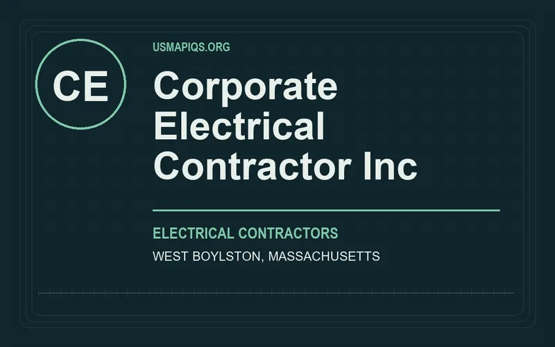 Corporate Electrical Contractor Inc in West Boylston, Massachusetts