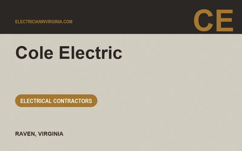 Cole Electric in Raven, Virginia