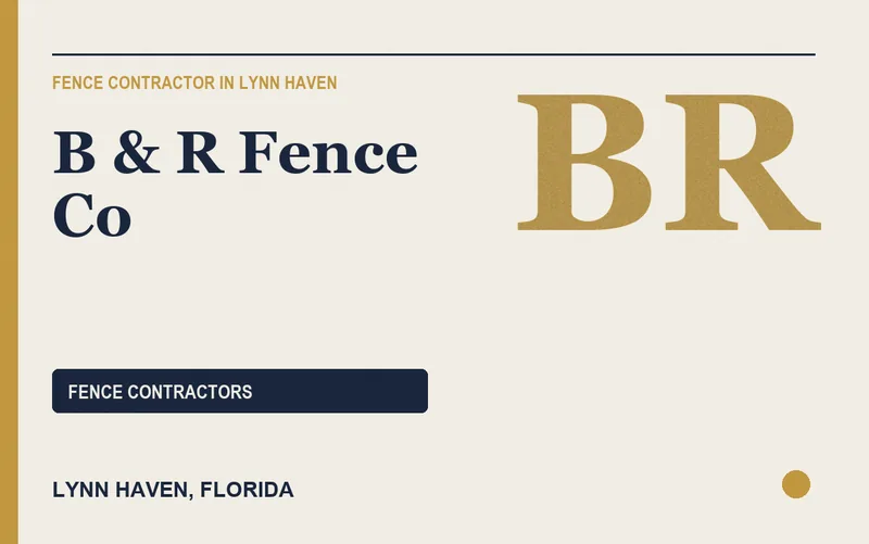 B & R Fence Co in Lynn Haven, Florida