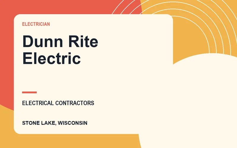 Dunn Rite Electric in Stone Lake, Wisconsin