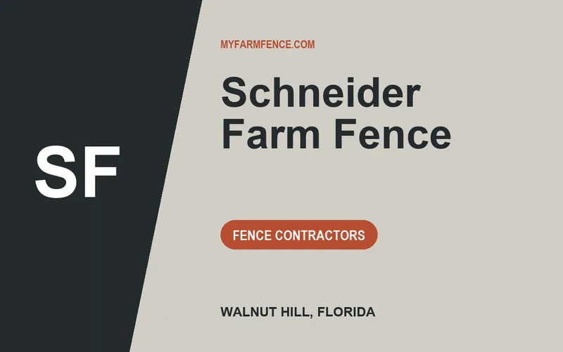 Schneider Farm Fence in Walnut Hill, Florida