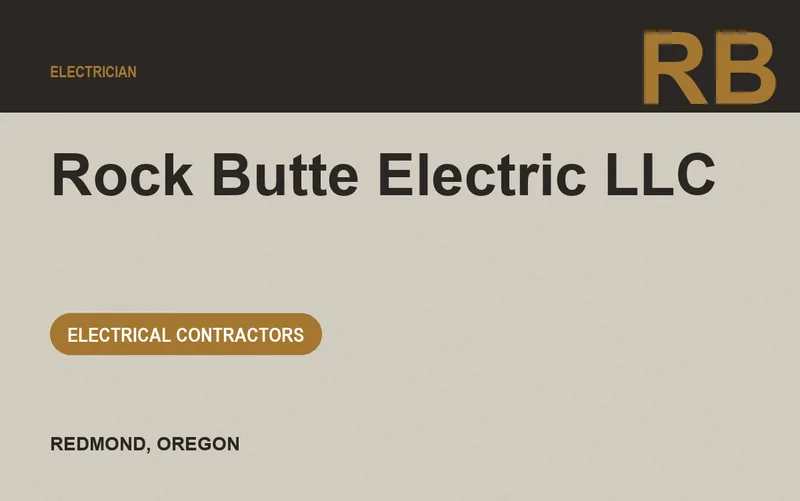 Rock Butte Electric LLC in Redmond, Oregon