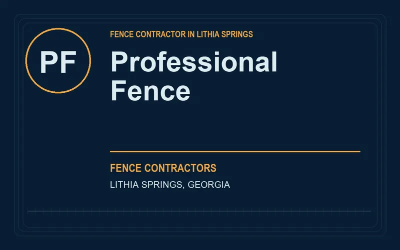 Professional Fence in Lithia Springs, Georgia
