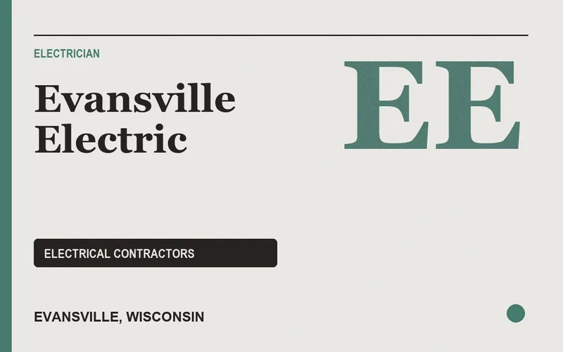 EVANSVILLE ELECTRIC in Evansville, Wisconsin