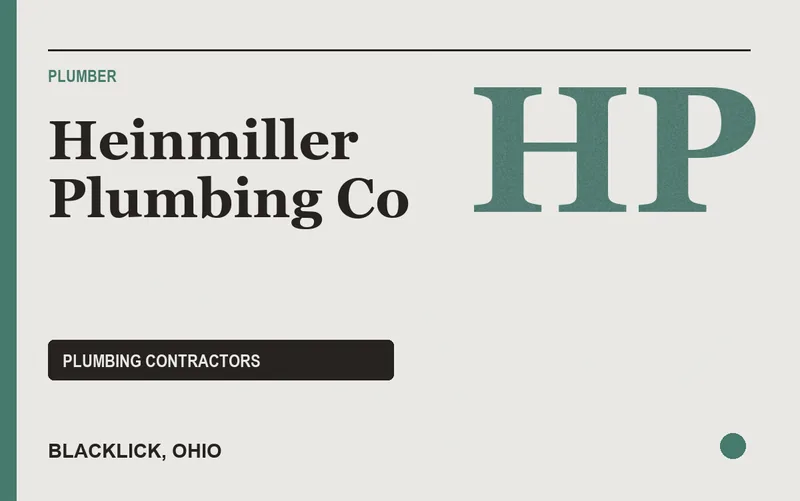 Heinmiller Plumbing Co in Blacklick, Ohio